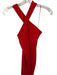 Sincerely Jules Size M Red Polyester Blend Maxi Cross Strap Back Slit Dress Red / M