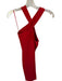 Sincerely Jules Size M Red Polyester Blend Maxi Cross Strap Back Slit Dress Red / M