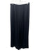 St John Size 10 Black Triacetate Blend Elastic Waist Side Zip Satin Pants Black / 10