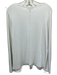 St. John Size L White Viscose & Cotton Long Sleeve Knit Wide Neck Top White / L