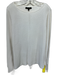 St. John Size L White Viscose & Cotton Long Sleeve Knit Wide Neck Top White / L
