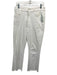 Mother Size 32 White Cotton Denim High Rise Raw Hem Jeans White / 32