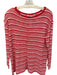 Free People Size XS Red & White Striped Long Sleeve Sweater Red & White / XS