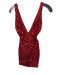 Jovani Size 0 Red & Nude Nylon Mesh Detail Sequins Sleeveless Short Dress Red & Nude / 0
