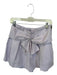 Ulla Johnson Size 6 Lavender Cotton High Waist Front bow Pleated Shorts Lavender / 6