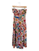 Farm Rio Size XS Pink & Multi Linen Blend Strapless Butterflies Mushroom Dress Pink & Multi / XS