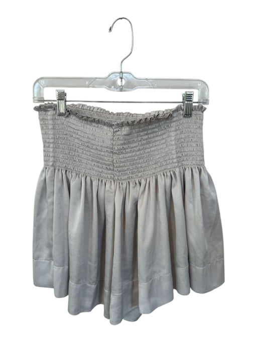 Koch Size L Light Gray Polyester Smocked Shorts Light Gray / L