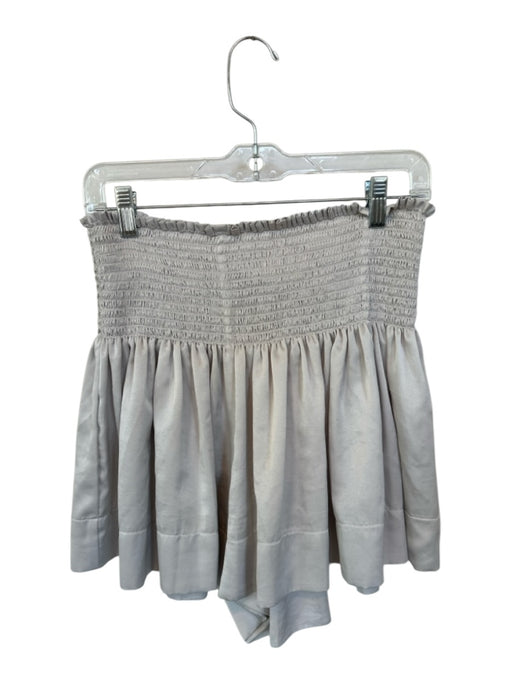 Koch Size L Light Gray Polyester Smocked Shorts Light Gray / L