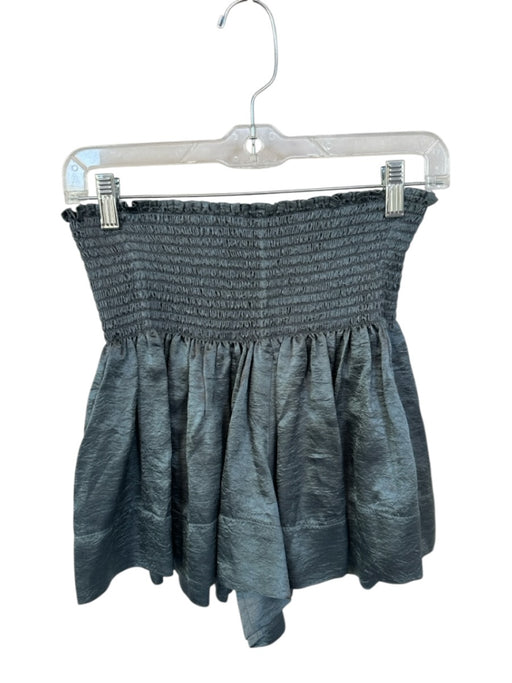 Koch Size S Dark Gray Polyester Smocked Shorts Dark Gray / S