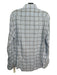 Tom Ford Size 15.5 Light Blue & Black Cotton Blend Plaid Men's Long Sleeve Shirt 15.5