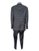 Nikky Gray & Tan Wool Plaid 2 Button Men's Suit 40