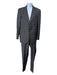 Nikky Gray & Tan Wool Plaid 2 Button Men's Suit 40