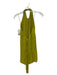 Reformation Size 6 Chartreuse Green Viscose Sash Halter Top Chartreuse Green / 6