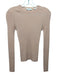 Vince Size S Pink Wool Blend Ribbed Long Sleeve Crew Neck Top Pink / S