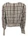 Veronica Beard Size 2 White, Red & Brown Cotton & Viscose Blend Long Sleeve Top White, Red & Brown / 2
