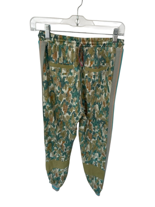Daily Practice Size XS Green & Multi Cotton Blend Coat Striped Jogger Sweatpants Green & Multi / XS
