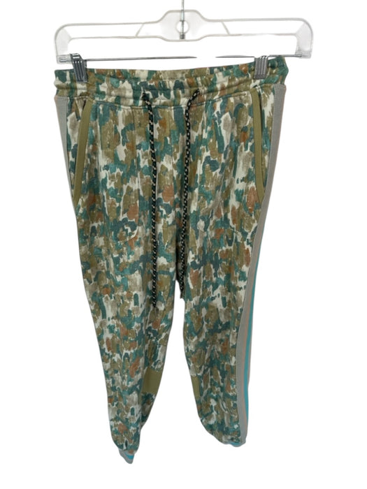 Daily Practice Size XS Green & Multi Cotton Blend Coat Striped Jogger Sweatpants Green & Multi / XS