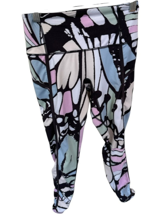 FP Movement Size XS Black & Multi Butterfly Scrunch Back Pocket Detail Leggings Black & Multi / XS