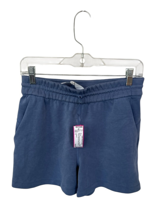 Lululemon Size 6 Blue Polyester Blend Drawstring Side Pocket High Rise Shorts Blue / 6