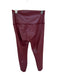 Lululemon Size 4 Burgundy Nylon Blend Metallic Front Pocket Athletic Leggings Burgundy / 4