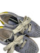 Vaddia Shoe Size 39 Blue Metallic Tie Gold Back Chunky Sneakers Blue / 39