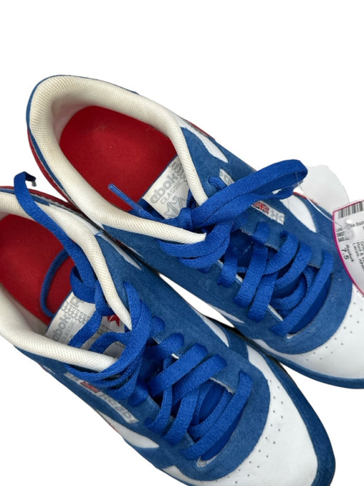 Reebok Shoe Size 7.5 Red & White & Blue Colorblock Blue Laces Athletic Sneakers Red & White & Blue / 7.5