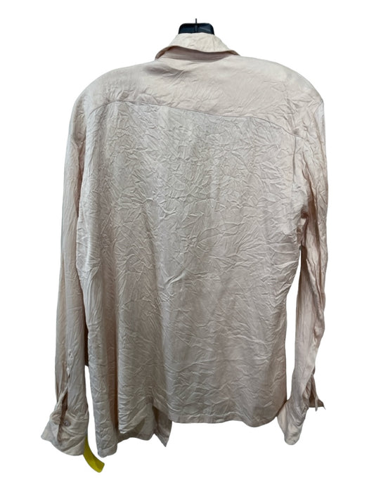 Escada by Margaretha Ley Size 40 Beige Silk Button Up chest pockets Top Beige / 40