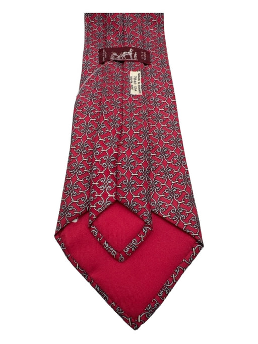 Hermes Purple Silk Chain Men's Ties