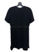 The Kooples Size S Black Polyester Silver Hardware Pierced Detail Back Zip Dress Black / S