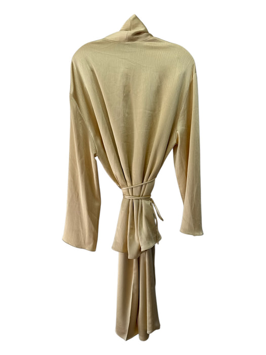 Mare Mare Size Medium Butter Yellow Polyester Long Sleeve Pleated Pant Set Butter Yellow / Medium