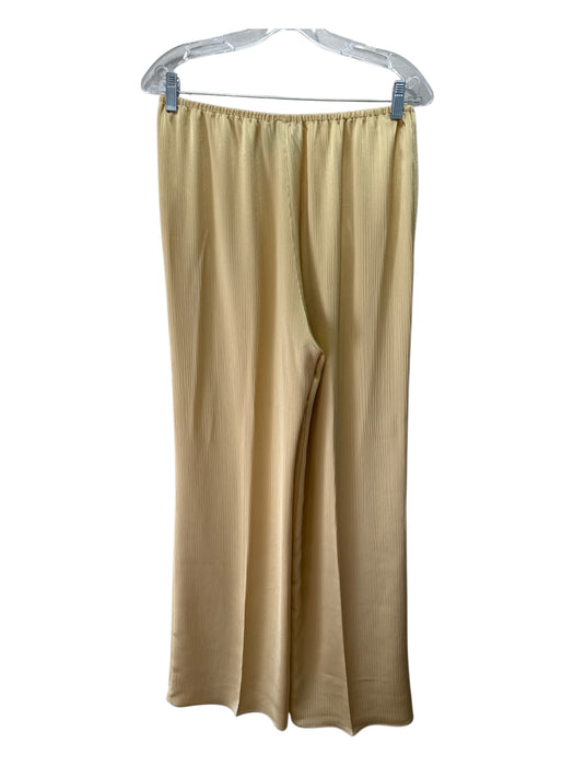 Mare Mare Size Medium Butter Yellow Polyester Long Sleeve Pleated Pant Set Butter Yellow / Medium