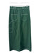 Pilcro Size 2 Dark Green Cotton Denim High Rise contrast stitch Cargo Skirt Dark Green / 2