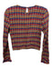 Maeve Size Small Blue, Red, Yellow Cotton Long Sleeve Plaid Smocked Top Blue, Red, Yellow / Small