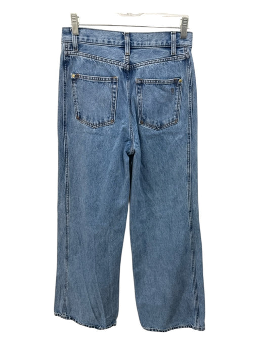 Pilcro Size 26 Medium Wash Cotton Denim High Rise Wide Leg Jeans Medium Wash / 26