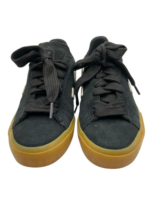 Veja Shoe Size 8 Black & White Suede Low Top Lace Up Sneakers Black & White / 8