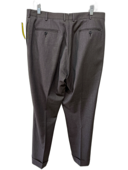 Sid Mashburn Size Est 34 Gray Wool Solid Dress Cuffed Men's Pants Gray / Est 34