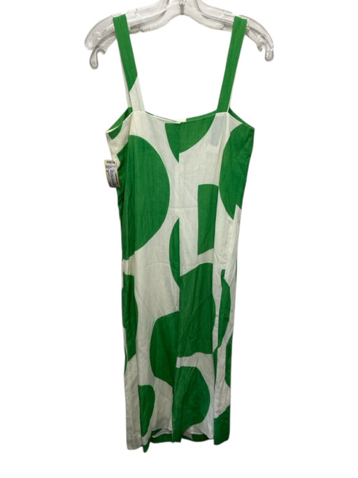 Mara Hoffman Size XS Green & White Lyocell blend Sleeveless Polka Dot Midi Dress Green & White / XS