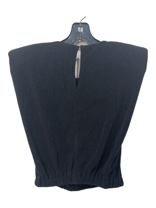 Maeve Size XS Black Polyester Sleeveless Keyhole Shoulder Pads Top Black / XS
