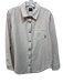 Prana Size S Cream & Lavendar Cotton Flannel Plaid Snap Button Front Top Cream & Lavendar / S