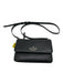 Kate Spade Black Leather Flap Logo Zip Crossbody Bag Black / Mini