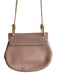 Chloe Powder Pink Leather Gold hardware Chain Strap Lock Clasp Bag Powder Pink