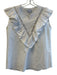 Mi Golondrina Size Medium White No Fabric Tag V Neck Sleeveless Top White / Medium