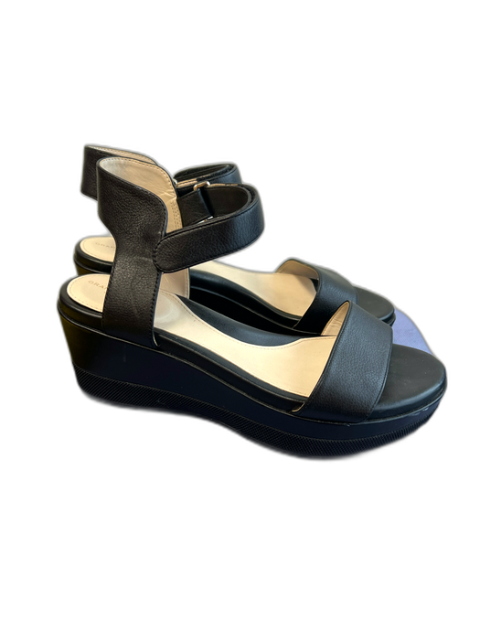Grand Ambition Shoe Size 8.5 Black Manmade Material open toe Ankle Strap Shoes Black / 8.5