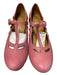 Havana Last Shoe Size 8.5 Mauve Leather Buckle Detail Side Cut Outs Wedge Shoes Mauve / 8.5