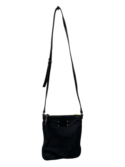 Kate Spade Black Nylon Top Zipper Crossbody Strap Interior Pocket Bag Black / S