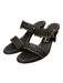 Salvatore Ferragamo Shoe Size 7.5 Dark Brown Leather Two Strap Almond Toe Shoes Dark Brown / 7.5