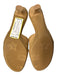 Stuart Weitzman Shoe Size 7 Tan Leather Gold hardware Open Toe Two Strap Shoes Tan / 7