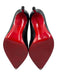 Christian Louboutin Shoe Size 37 Black Leather Upper Pointed Toe Stiletto Pumps Black / 37
