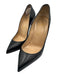 Christian Louboutin Shoe Size 37 Black Leather Upper Pointed Toe Stiletto Pumps Black / 37