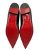 Christian Louboutin Shoe Size 38 Black Leather Upper Patent Snake Scale Flats Black / 38